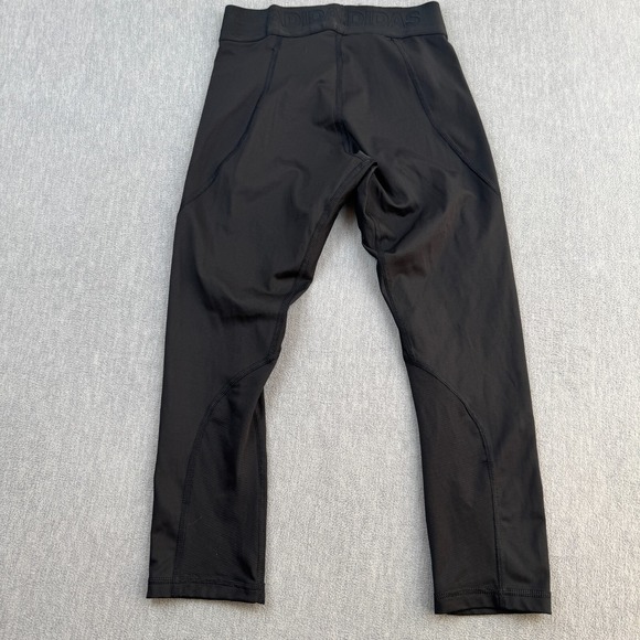 Adidas Leggings Women Medium Black Alphaskin Climalite Crop 22" Athletic Gym Run - Picture 11 of 11